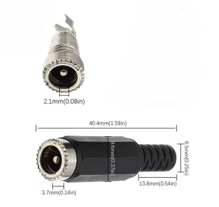 MR-254D 2.1MM SEYYAR ERKEK DC JAK FİŞ