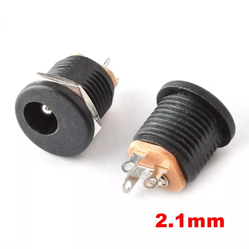 MR-257 DC ŞASE 2.1mm YUVARLAK SOMUNLU 5.5x2.1mm