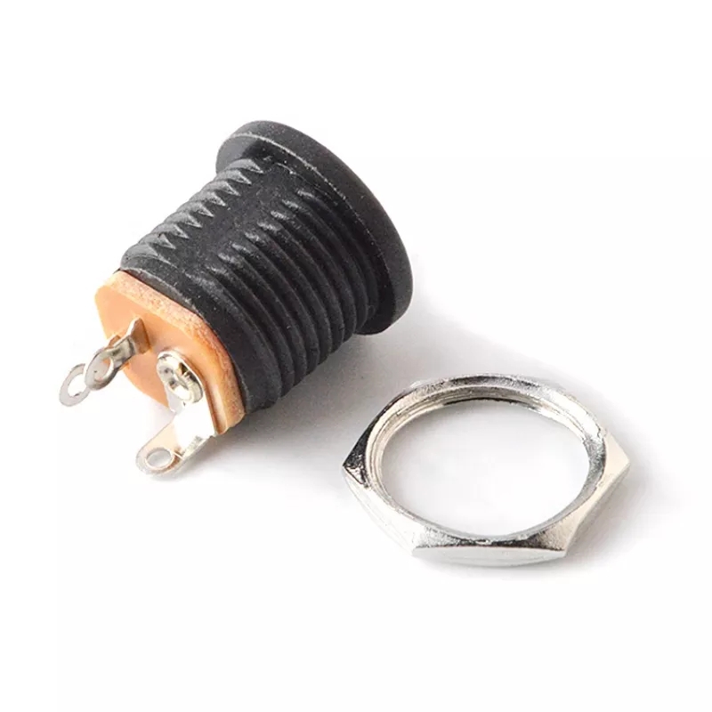 MR-257 DC ŞASE 2.1mm YUVARLAK SOMUNLU 5.5x2.1mm