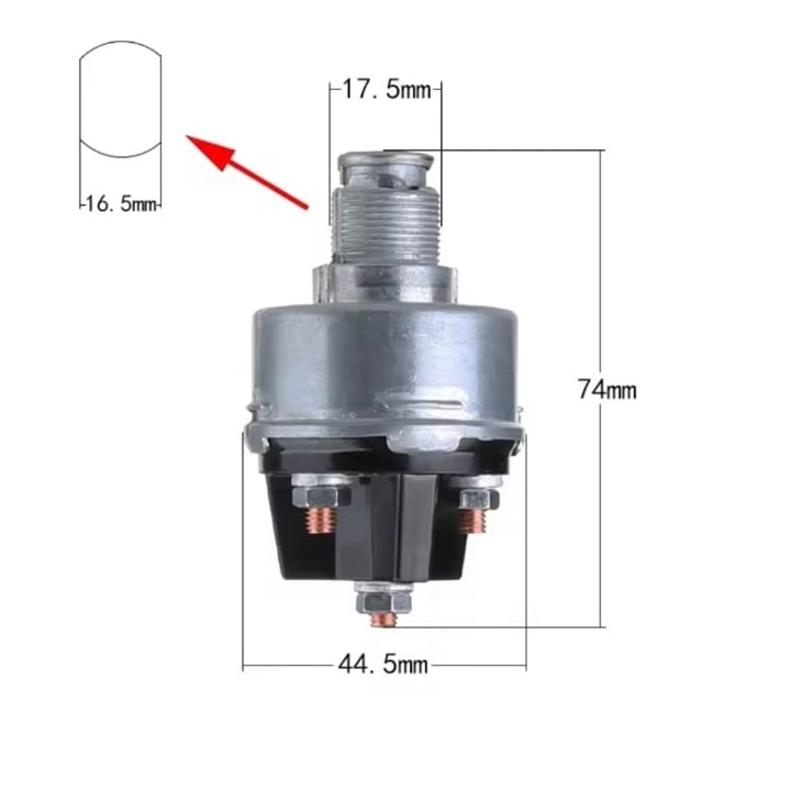 MR-195M-1 KONTAK ATEŞLEME MARŞ ANAHTARI 4 POZİSYON 4P ON-OFF