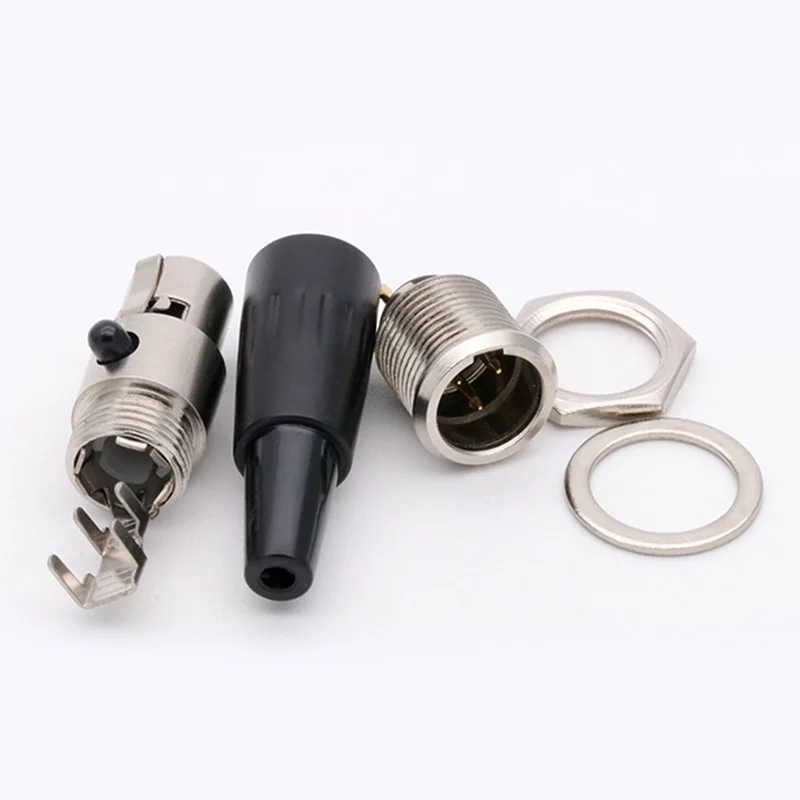 MR-261S 1 TAKIM MİNİ XLR ŞASE CANON JAK 3 PİN DİŞİ ERKEK TAKIM