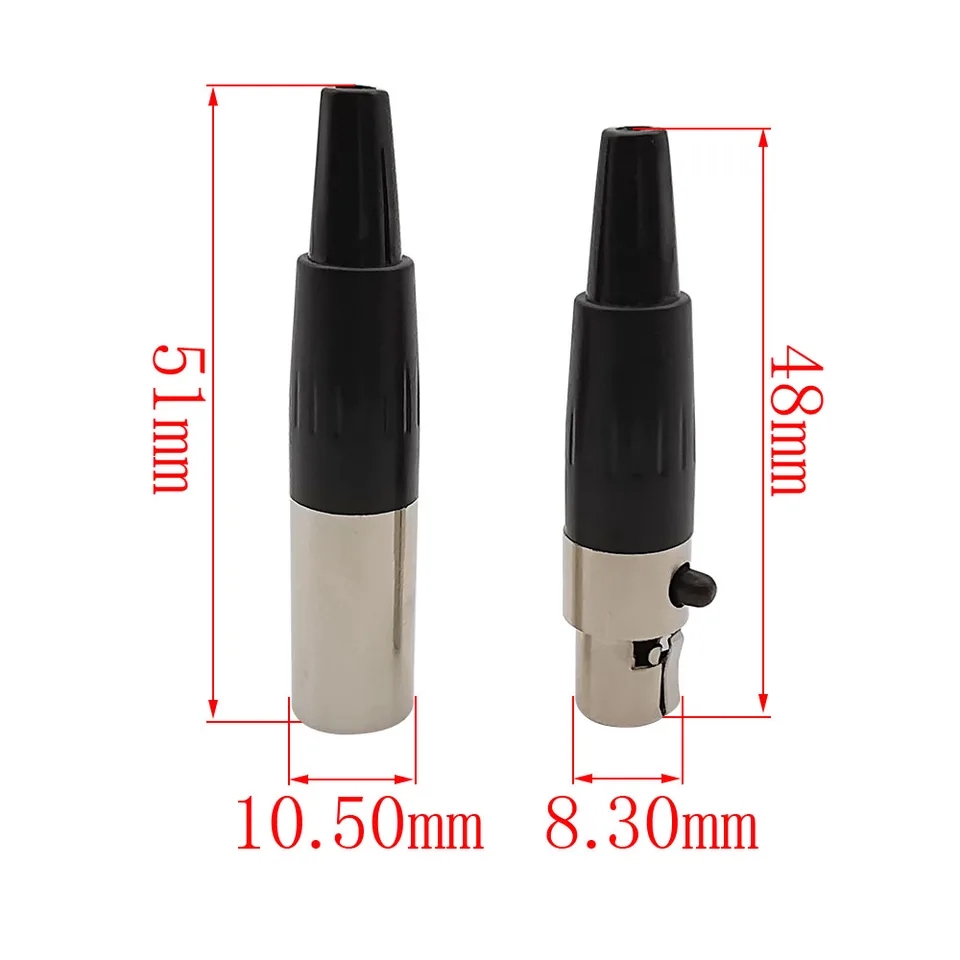 MR-261S 1 TAKIM MİNİ XLR SEYYAR CANON JAK 3 PİN DİŞİ ERKEK TAKIM