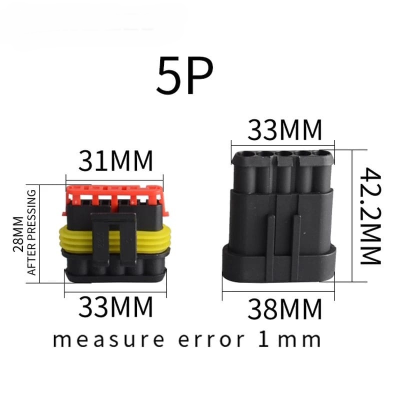 MR-266W 5P SU GEÇİRMEZ ARAÇ KONNEKTÖRÜ 1.5MM (WATERPROOF)