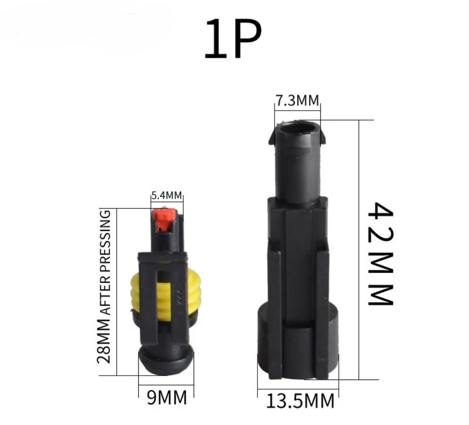 MR-266W 1P SU GEÇİRMEZ ARAÇ KONNEKTÖRÜ 1.5MM (WATERPROOF)
