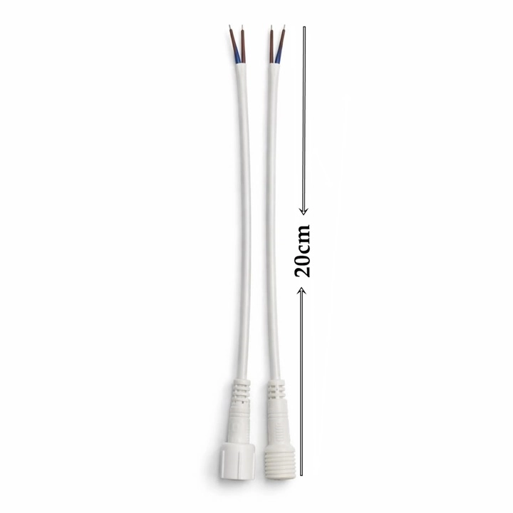 2 PİN KABLOLU IP67 KONNEKTÖR TAKIM FİŞ BEYAZ