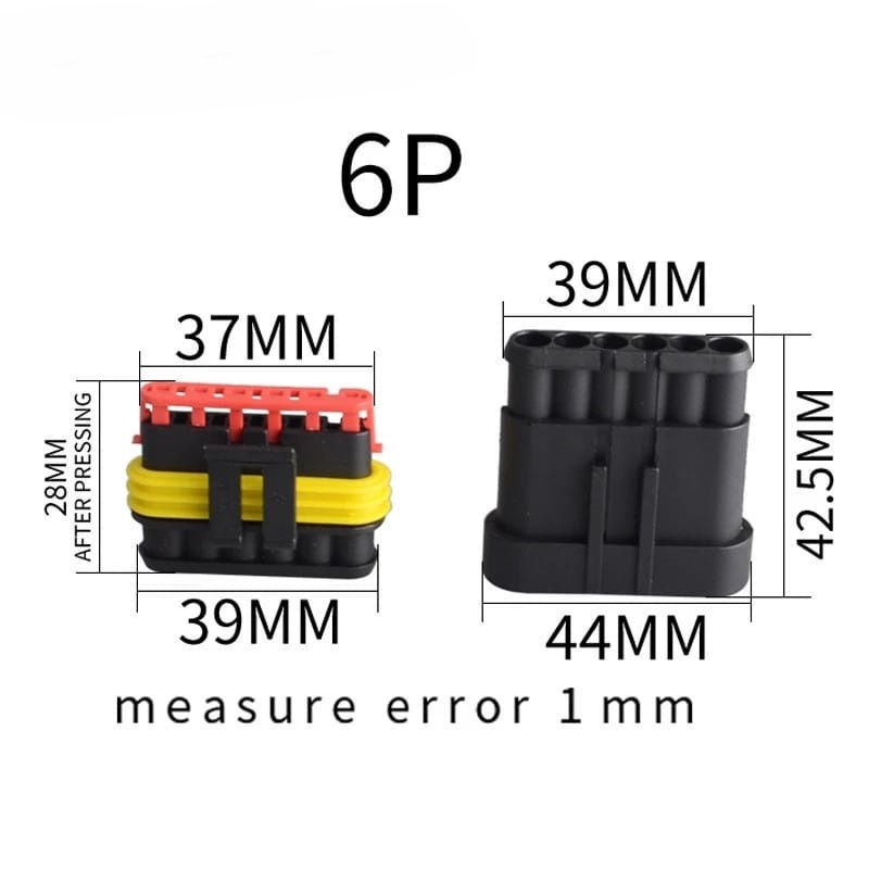 MR-266W 6P SU GEÇİRMEZ ARAÇ KONNEKTÖRÜ 1.5MM (WATERPROOF)