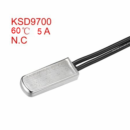  60˚C DERECE TERMİK FUSE KABLOLU 60 METAL TERMOSTAT 5A KSD9700 