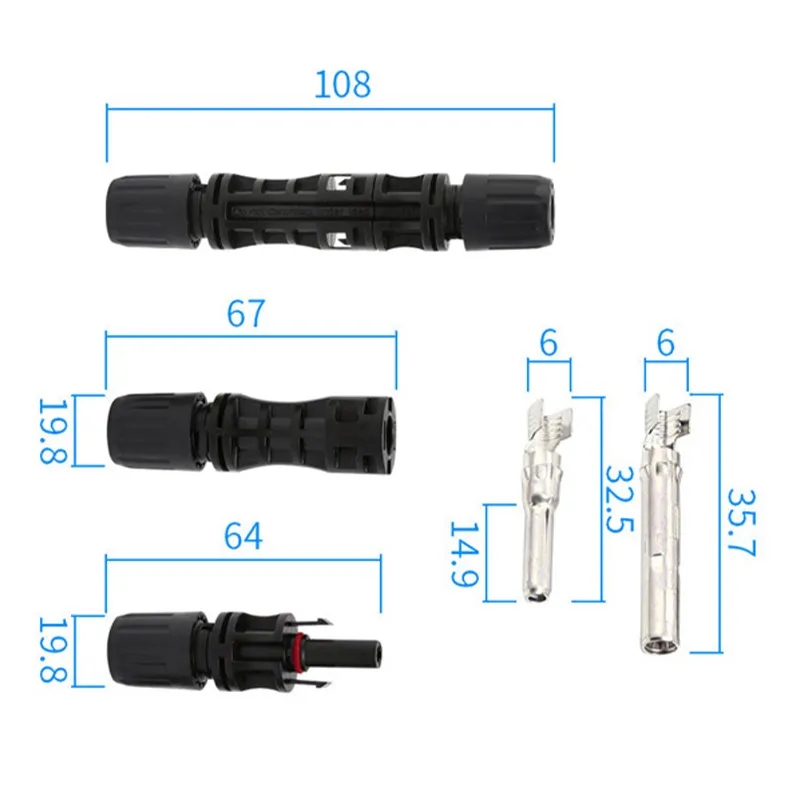 30 SETS MC4 SOLAR SOLAR PANEL CONNECTOR SOLAR CONNECTOR