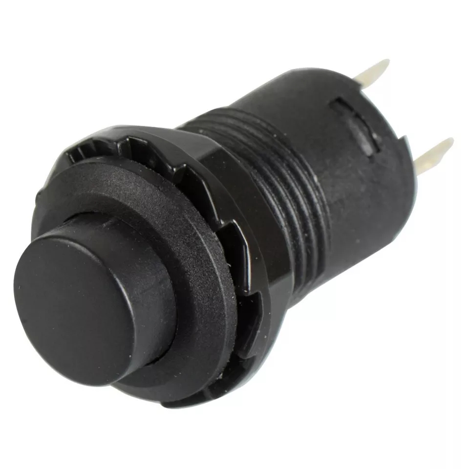 MR-185D KIRMIZI PUSH BUTON PLASTİK KALICILI 12MM 2 BACAKLI