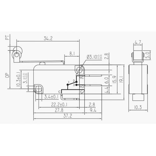 MR-171 MICRO SWITCH UZUN MAKARALI