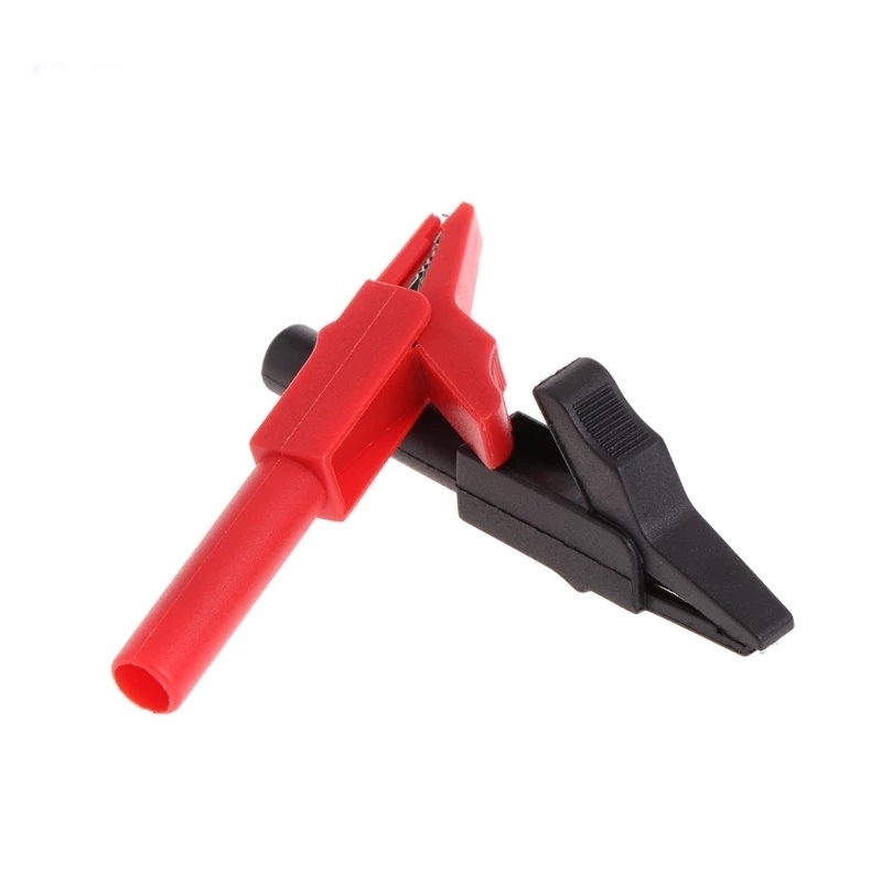 IC-243B KROKODİL 4MM BANAN JAK GİRİŞLİ SİYAH-KIRMIZI CATII 300V 15Amper