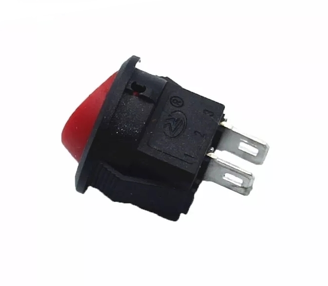 MR-134E MİNİ (S) YUVARLAK IŞIKSIZ ANAHTAR ON-OFF 2 BACAKLI KIRMIZI