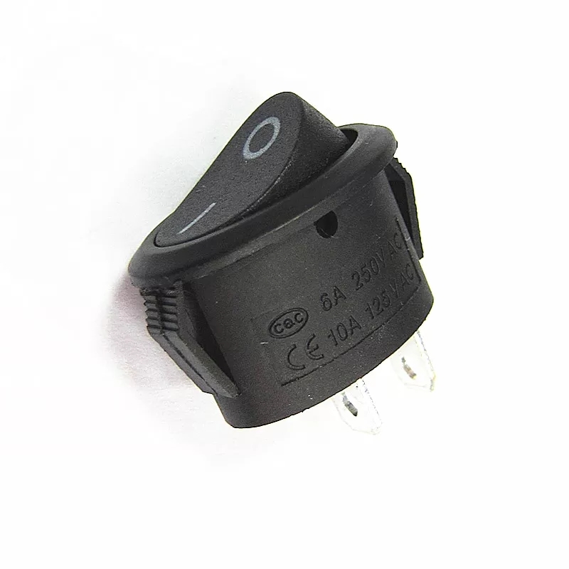 MR-134C OVAL IŞIKSIZ ANAHTAR ON-OFF 2 BACAKLI SİYAH
