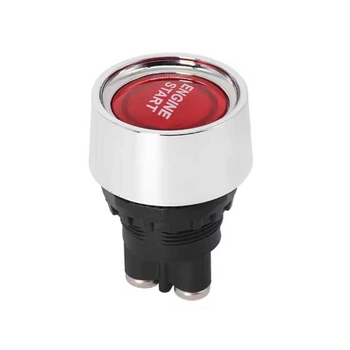 MR-180A-2 KIRMIZI IŞIKLI BUTON 12V 24V 50A ATEŞLEME MARŞ BUTONU