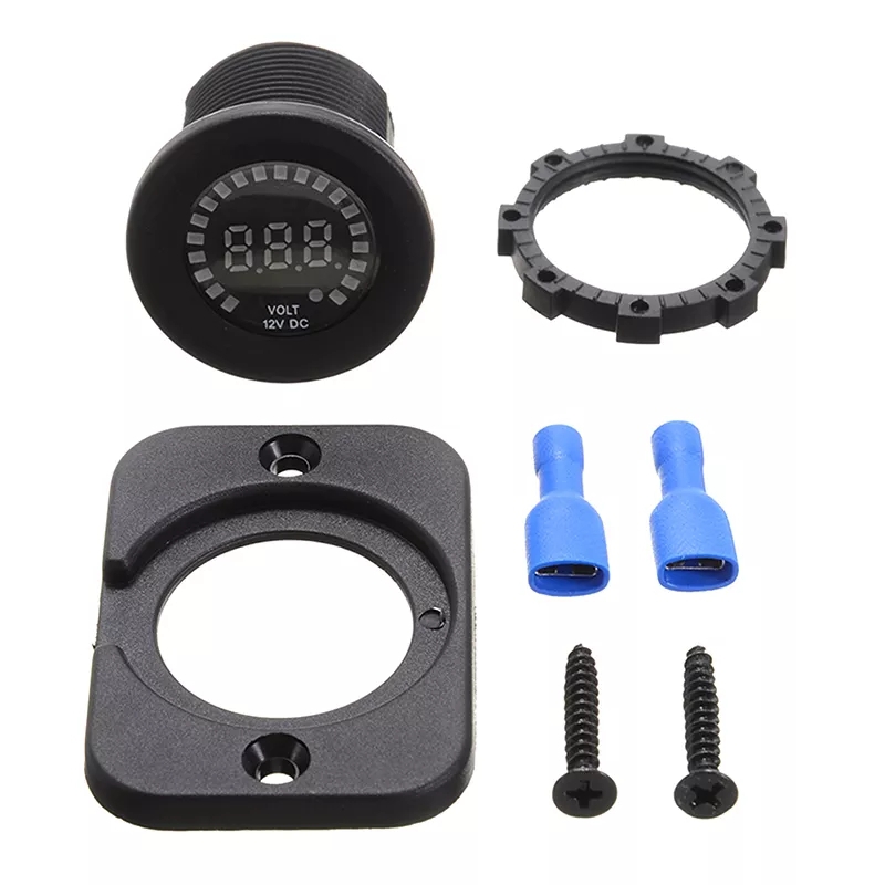 PANO TİP ARAÇ İÇİ VOLT GÖSTEREN DİJİTAL VOLTMETRE 12V DC