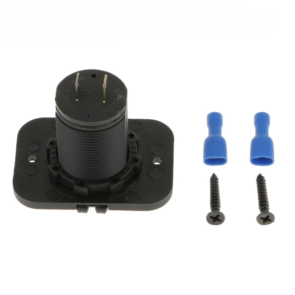 MARİN TİP ARAÇ USB ÇİFT GİRİŞLİ ŞARJ SÖKETİ 12-24V 1A 2.1A 