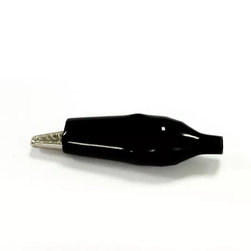 2 Adet KÜÇÜK BOY KABLOSUZ KROKODİL MAŞASI TİMSAH AĞZI 1 SET KIRMIZI-SİYAH 28mm