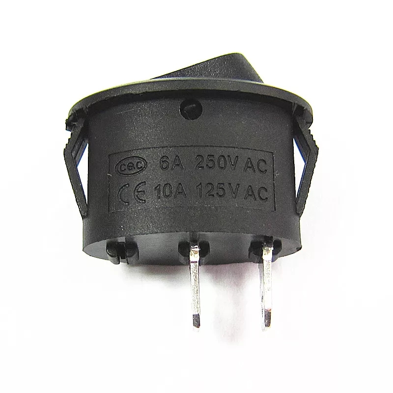 MR-134C OVAL IŞIKSIZ ANAHTAR ON-OFF 2 BACAKLI SİYAH