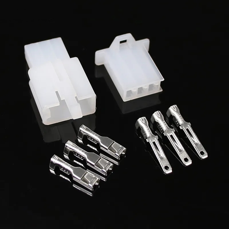 MR-263 2.8mm 3 Pin Kablosuz Otomobil Motor Elektrik Konnektör Kablo Pabucu