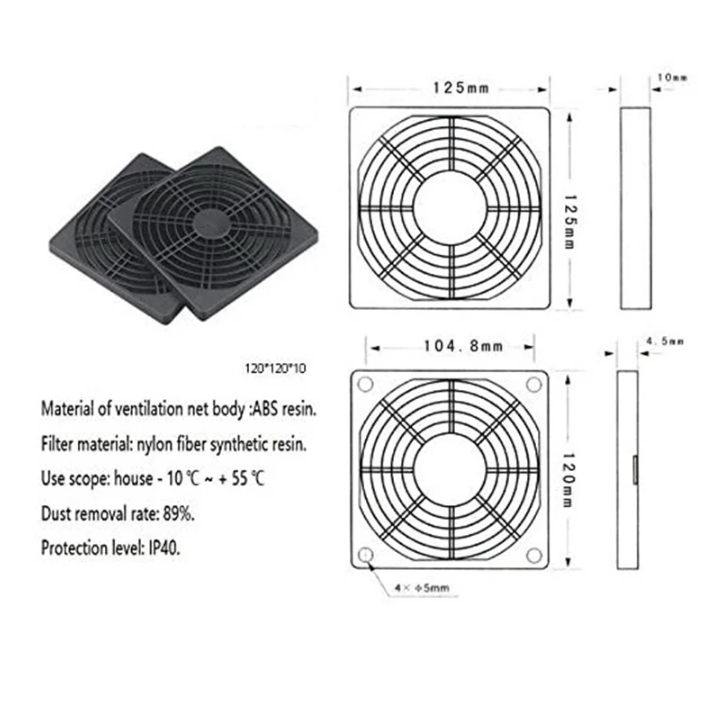12CM FAN TOZ FİLİTRESİ 120X120MM TOZ FLİTRESİ