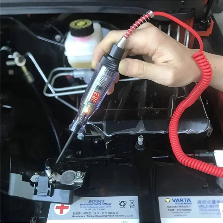 DİJİTAL GÖSTERGELİ OTO ELEKTRİK KONTROL KALEMİ – 12V / 24V TEST VE AMPER ÖLÇER