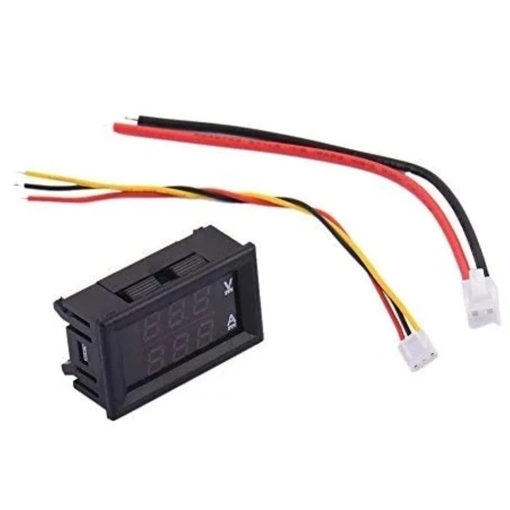 DİJİTAL VOLT-AMPERMETRE DC 3-100V 0-10A