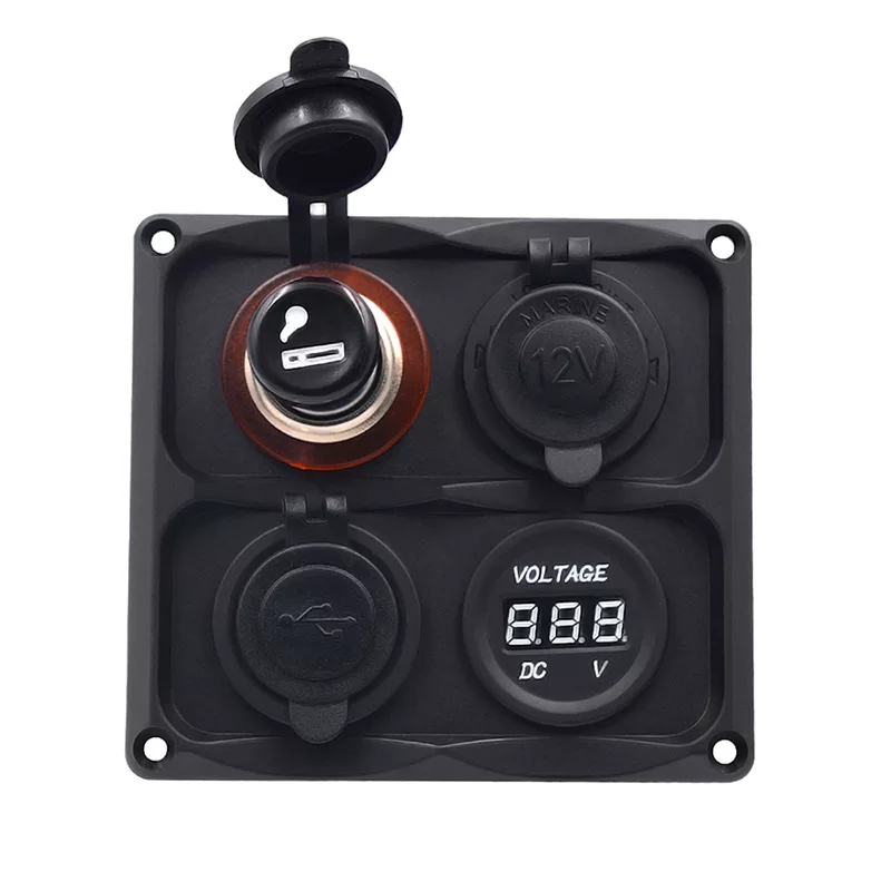 ÇAKMAKLIK ÇAKMAK USB ŞARJ SÖKETİ 1A 2.1A ŞARJ CİHAZI DİJİTAL VOLTMETRE 12V 24V