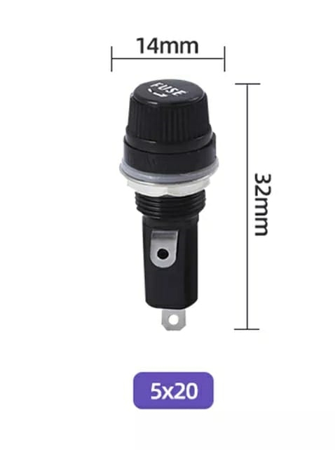 IC-235 FUSE SMALL GLASS FUSE HOT 5X20MM 12MM