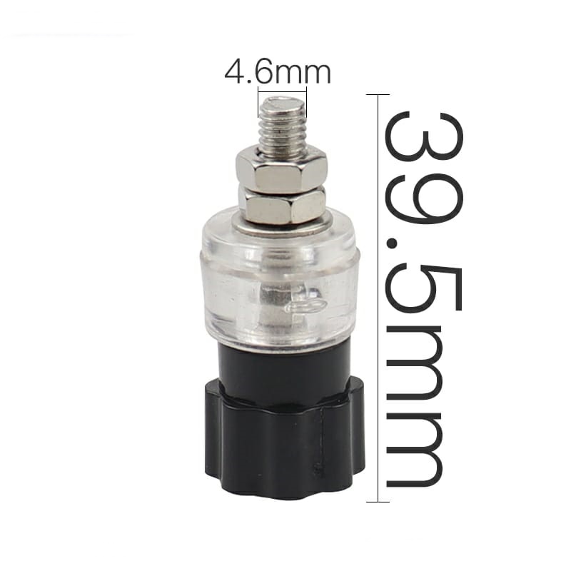 4.6MM BÜYÜK BOY ŞEFFAF BORN KLEMENS KIRMIZI ( 1 ADET )