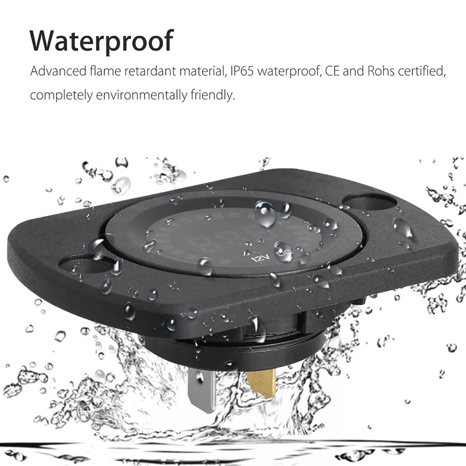 PANO TİP ARAÇ İÇİ VOLT GÖSTEREN DİJİTAL VOLTMETRE 12V DC