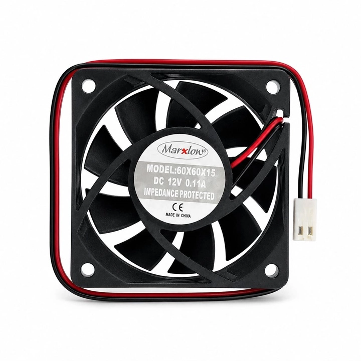 60X60X15 DC 12 VOLT 6CM 2 UÇLU FAN 12V 0.11A 2P