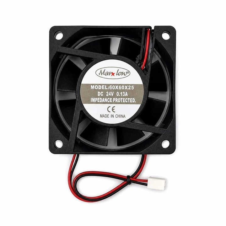 60X60X25 DC 6CM FAN 24V 0.13A 2 UÇLU