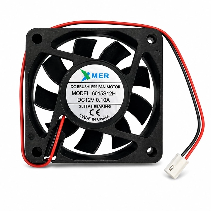 60X60X15mm 12V 0.10A 2P 6CM XMER FAN 2 UÇLU