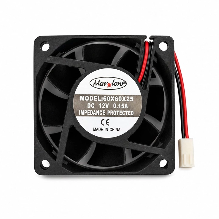 60X60X25 DC FAN 2P 6CM 12V 0.15A 2 UÇLU