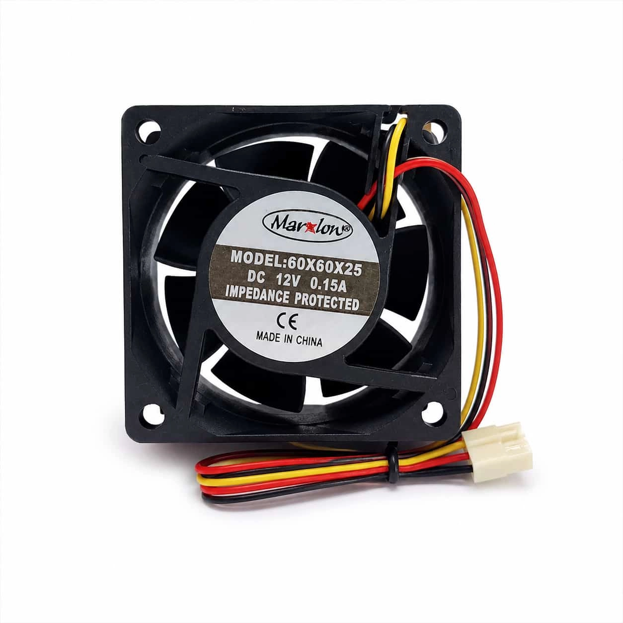 6CM 60X60X25 DC FAN 12V 3P 0.15A 3 UÇLU