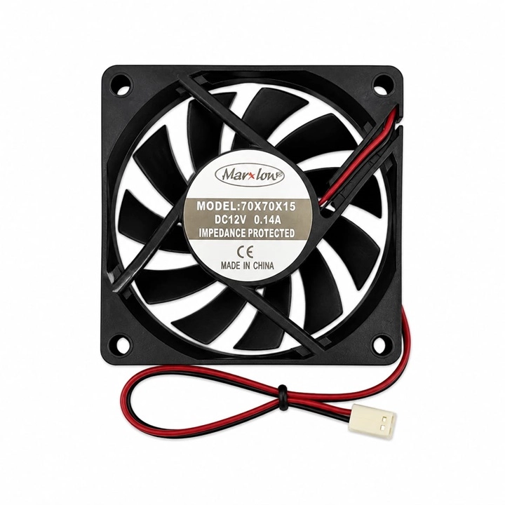 70X70X15 DC FAN 7CM 12V 2 UÇLU 2P 0.14A