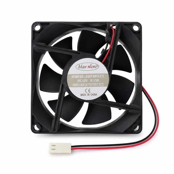80X80X25 DC FAN 8CM 12V 2 UÇLU 2P 0.15A