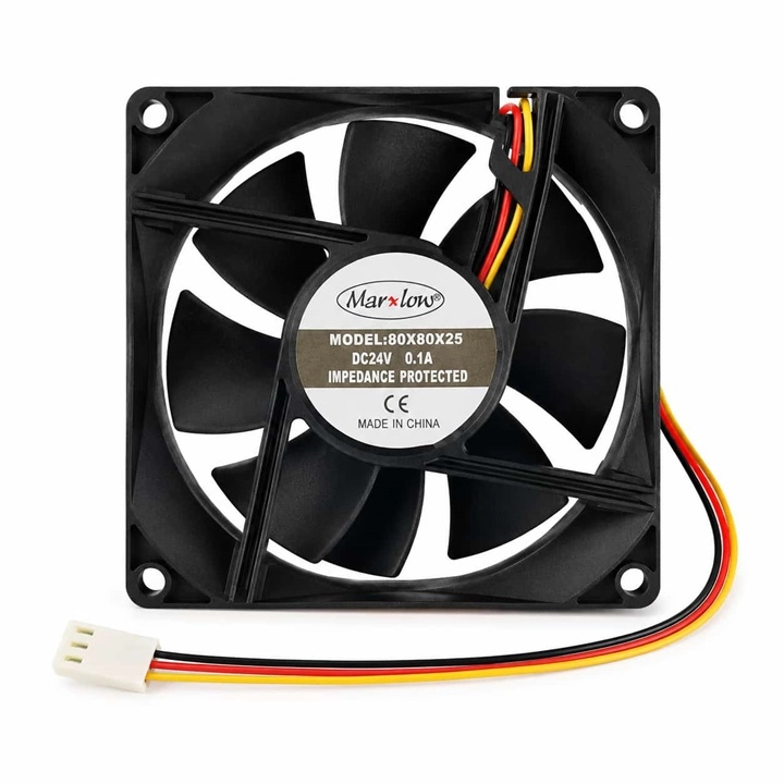 80X80X25 DC FAN 8CM 24V 3P 0.10A 3 UÇLU