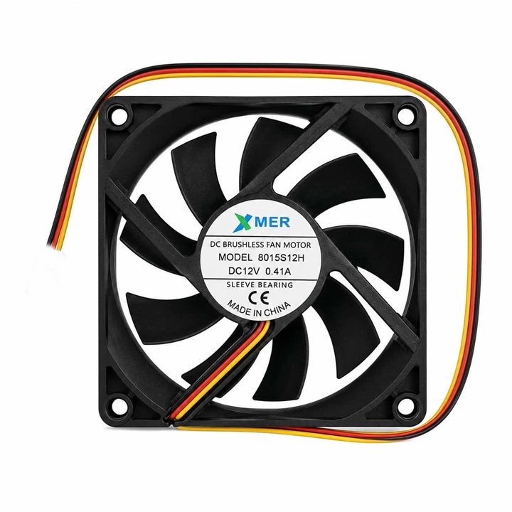 80X80X15mm 12V 0.41A 3P XMER 8CM FAN 3 UÇLU
