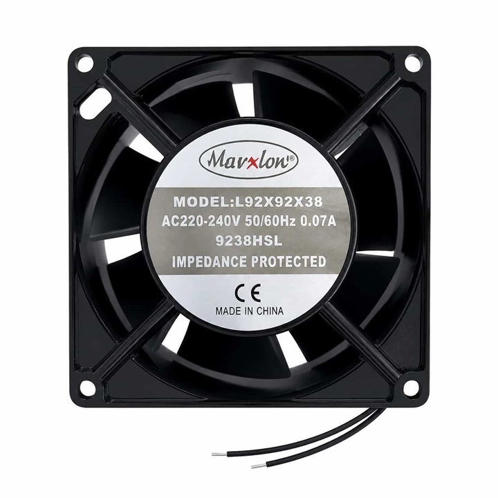 92X92X38MM 9CM 38MM 0.07A 220V AC 2P FAN