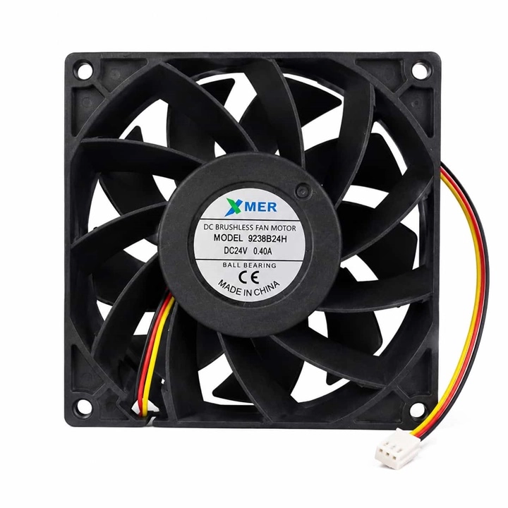92X92X38MM 9CM 38MM 24VOLT 0.40A 3 UÇLU RULMANLI 24V 3P FAN