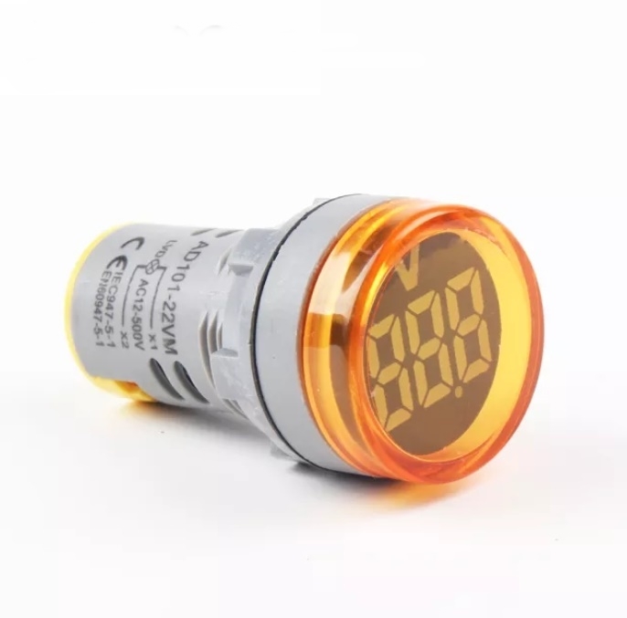 AD22-22V 22MM DİJİTAL VOLTMETRE 20-500V AC SARI