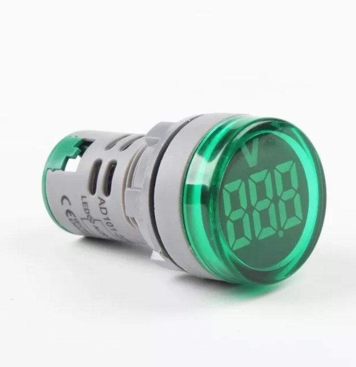 AD22-22V 22MM DİJİTAL VOLTMETRE 20-500V AC YEŞİL