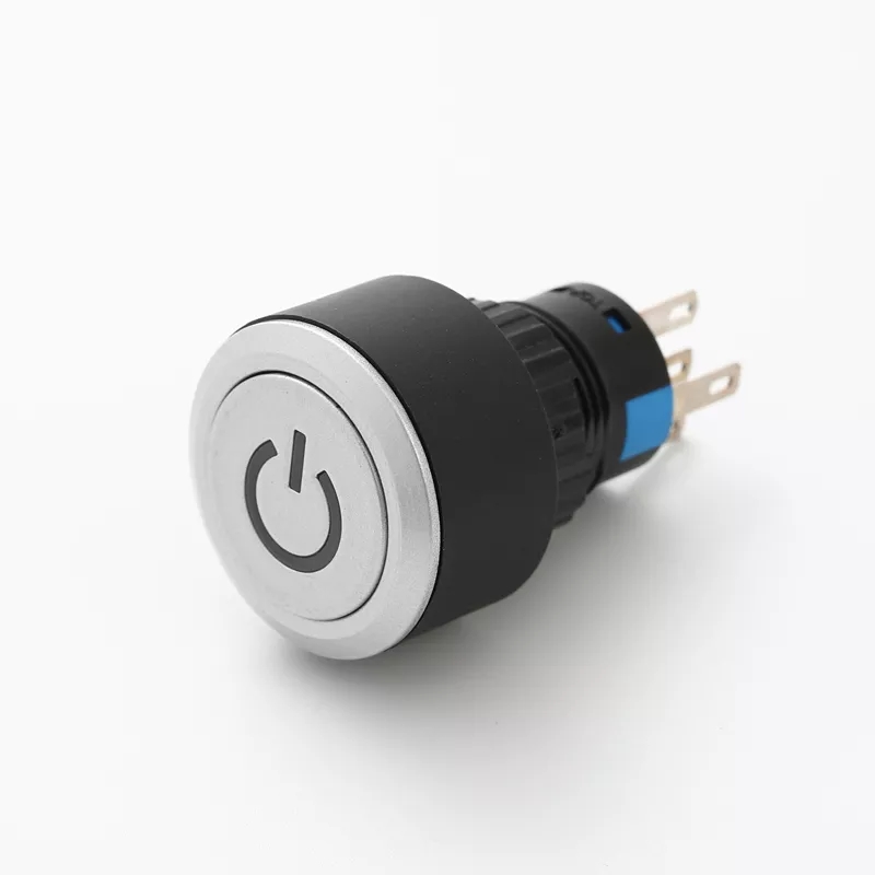 CD-AWY-11DT/ 24V 22MM YAYLI BUTON LEDLİ (POWER SİMGE)