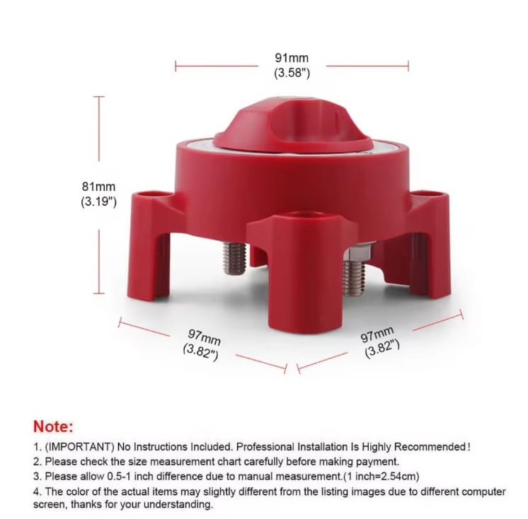 MR-275E-1 AKÜ DEVRE KESİCİ ŞALTERİ 350A 2P 12-48V ON-OFF