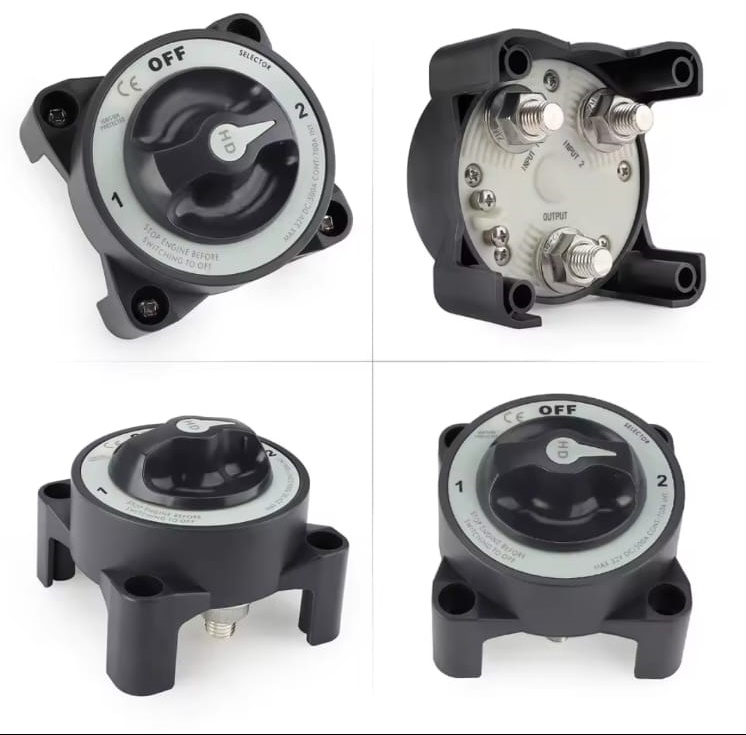 MR-275H AKÜ DEVRE KESİCİ ŞALTERİ 500A AGIR HİZMET 3P 12-32V OFF 1+2 