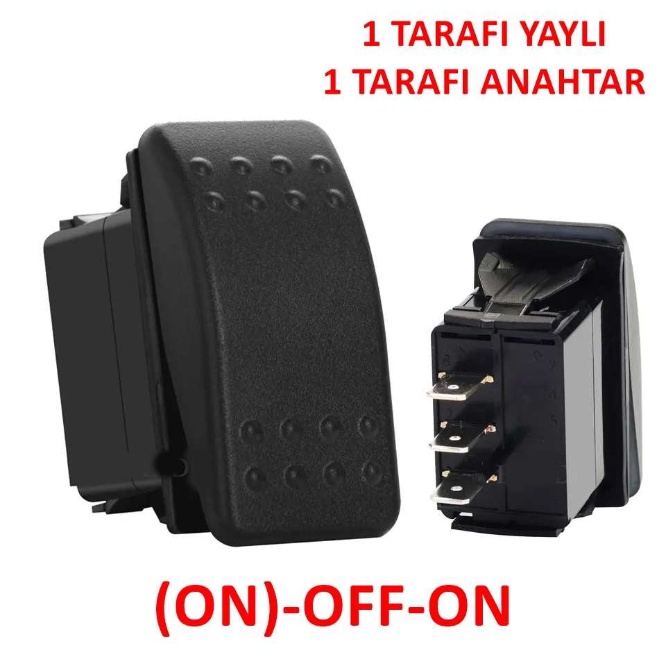 MR-134M-N6 MARİN SWITCH (ON)-OFF-ON 12-24V 3 BACAKLI LEDSİZ
