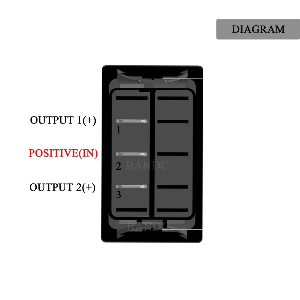 MR-134M-N6 MARİN SWITCH (ON)-OFF-ON 12-24V 3 BACAKLI LEDSİZ