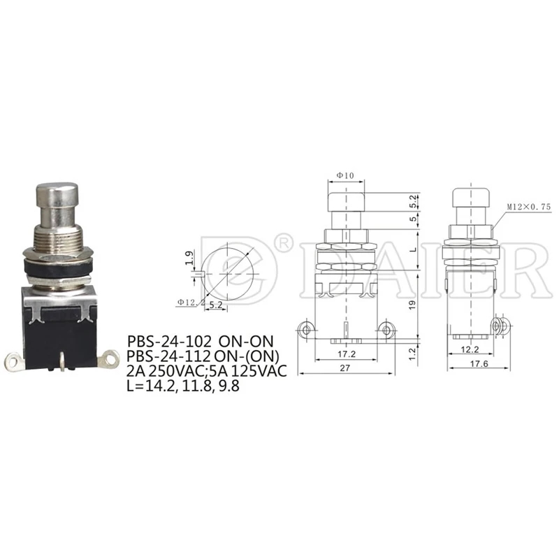 MR-148J-3 PEDAL BASMALI SWITCH KALICILI 3 BACAKLI