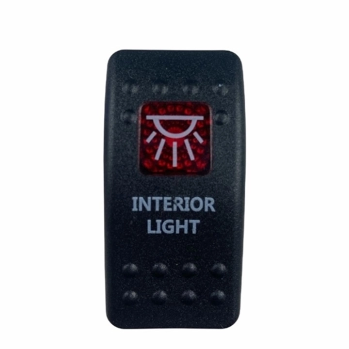 MR-134M-S5 MARİN SWİTCH ON-OFF 12-24V 3 BACAKLI KIRMIZI  İÇ AYDINLATMA